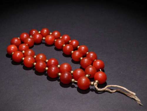 A South Red Agate Necklace
