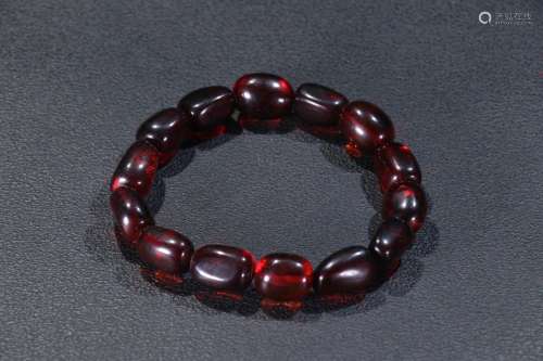A Red Agate Bracelet