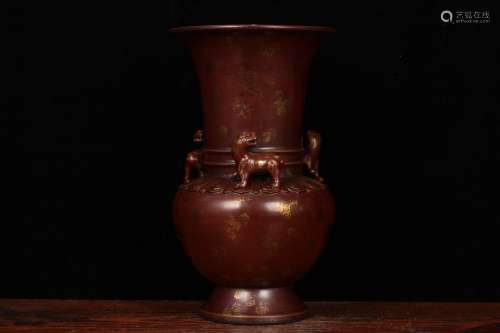 A Porcelain Glazed Vase