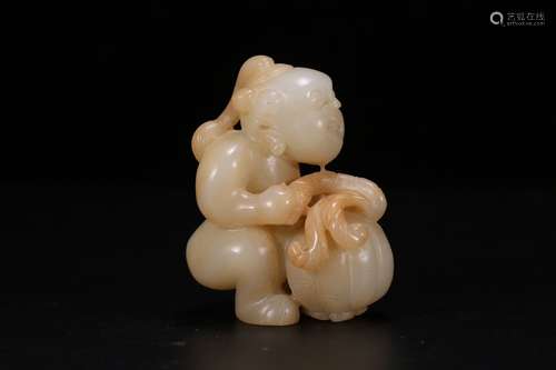 A Hetian Jade Figure Ornament