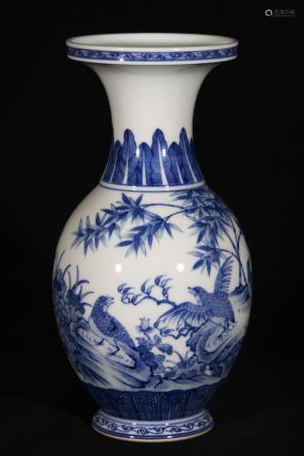 A Porcelain Blue&White Figure-Story Vase