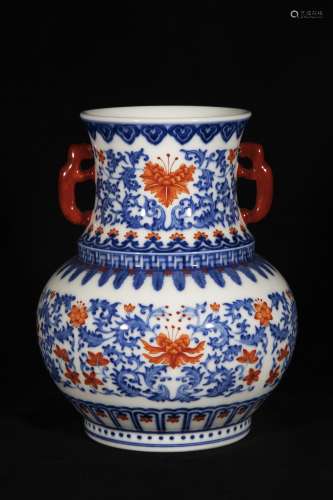 A Porcelain Blue&White Zun Vase