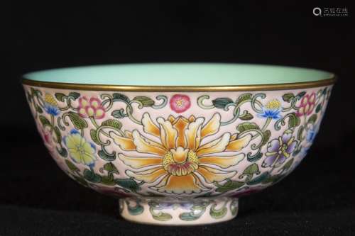 A Porcelain Enameled Bowl