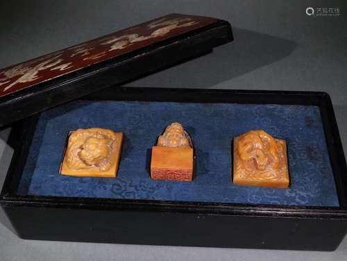 Set Of Tianhuang Stone Seals