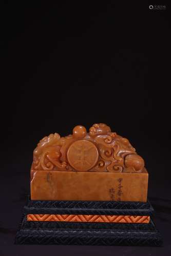 A Tianhuang Stone Dragon Carving Seal