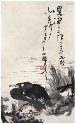 潘天寿（1897～1971） 水禽图 设色纸本 镜片