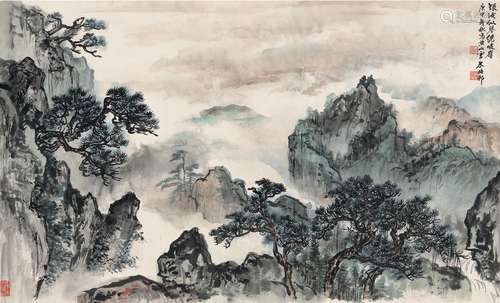 朱梅邨（1911～1993） 黄山云雾图