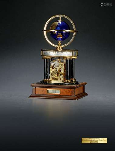 富兰克林（Franklin Mint）限量版千禧年纪念赫姆勒（HERMLE）地球仪钟