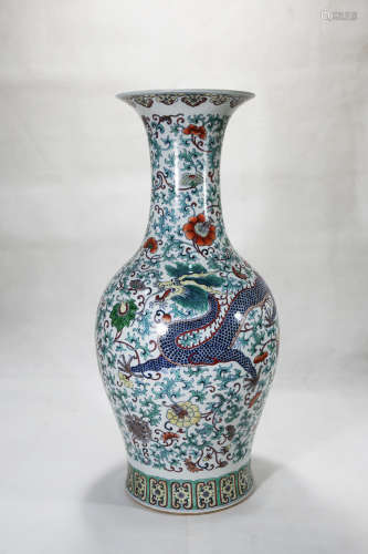 Chinese Dou Cai Porcelain Bottle