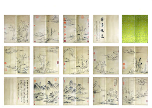 Chinese Calligraphy And Painting Of Landscape