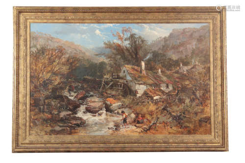 CHARLES BRANWHITE - 19TH CENTURY OIL ON CANVAS titled on reverse 