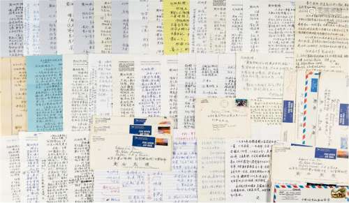 何炳棣（1917～2012） 致刘雨有关晚年论学信札一批 信笺 约三十通五十四页（附信封二十九枚）