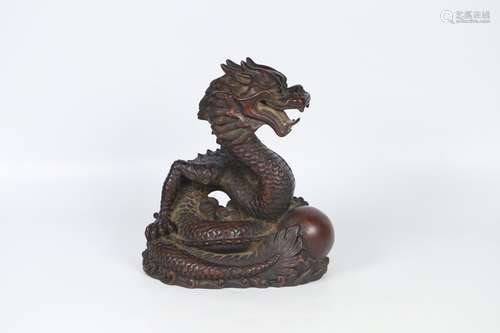 A Bronze Dragon Shaped Ornament