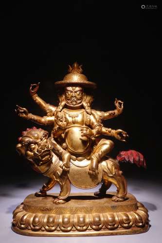 A Gilt Bronze Buddha Ornament