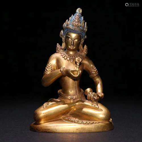 A Gilt Bronze Buddha Statue