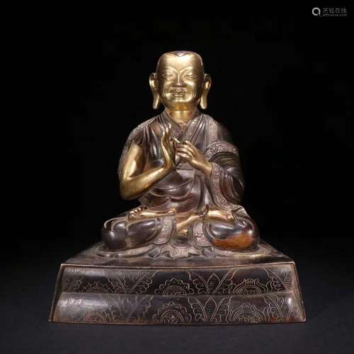 A Gilt Bronze Buddha Statue