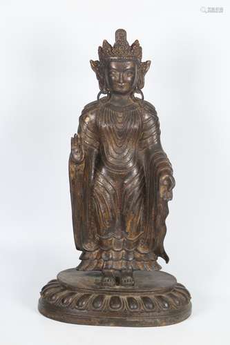 A Bronze Buddha Statue