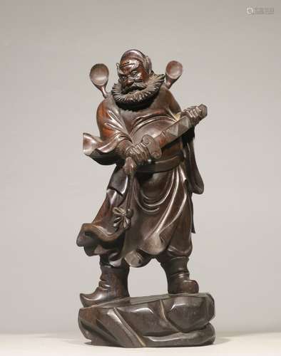 A Rosewood Figure Shaped Ornament