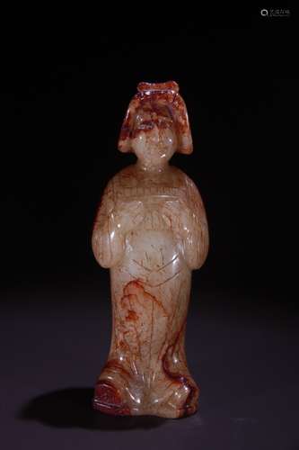 A Hetian Jade Figure Ornament