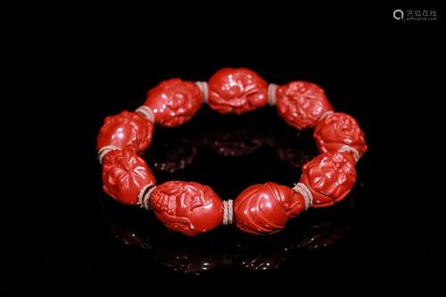 A Cinnabar Bracelet