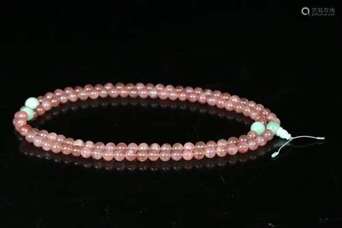 A Pink Crystal Rosary