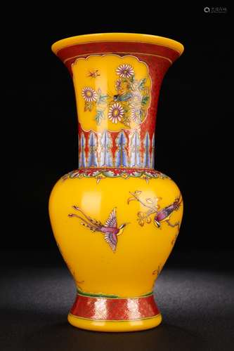 A Colored Glaze Vase