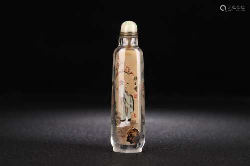A Crystal Figure-Story Painting Snuff Bottle
