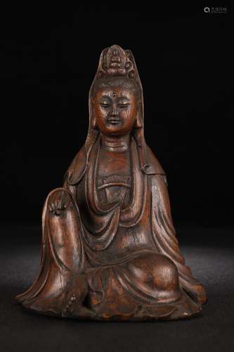 An Agarwood Guanyin Statue