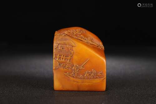 A Tianhuang Stone Landscape Seal