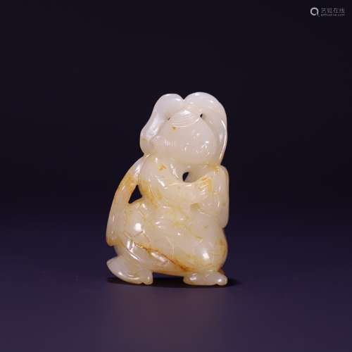 A Hetian Jade Figure Ornament