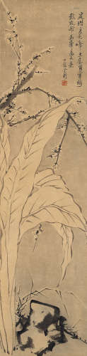金心兰 1841～1909 傲雪图 水墨纸本 立轴