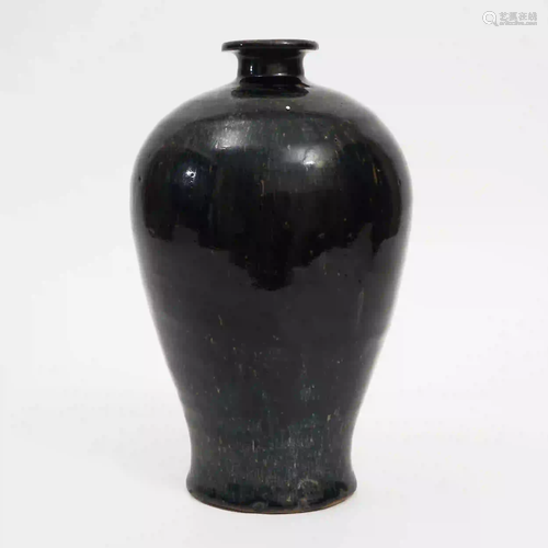 A Black-glazed Plum Vase from Cizhou Kiln, Jin Dynasty