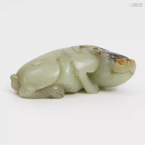 A Piece of Hetian Jade Beast, Qing Dynasty