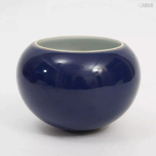 A Blue-glazed Bowl, Qianlong Period, Qing Dynasty