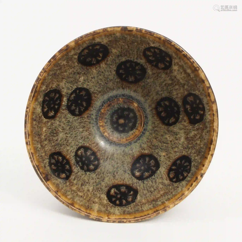 A Paper-cut Bowl of Jizhou Kiln, Song Dynasty