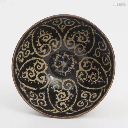 A Jizhou Kiln Bowl with Ruyi Pattern, Song Dynasty