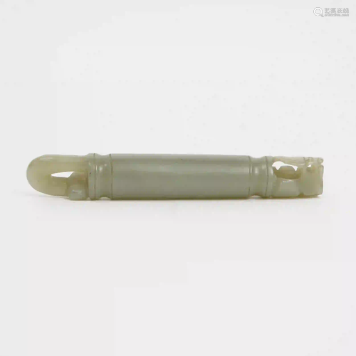 A Piece of Jade Pipe, Qing Dynasty