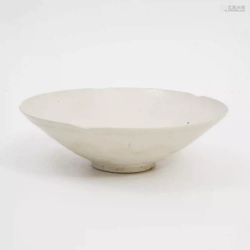 A Ding-kiln Flower Month Bowl, Five Dynasties Period