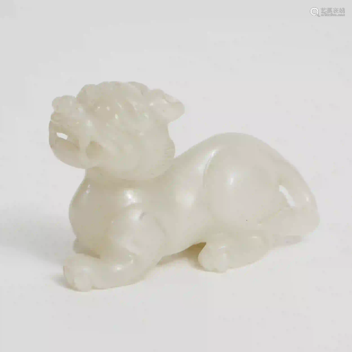 A Piece of Hetian Jade Beast, Qing Dynasty