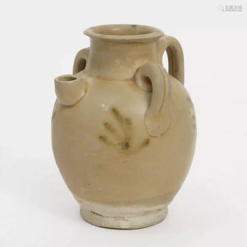 A Stippled Pot From Changsha Kiln, Tang Dynasty