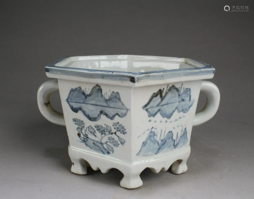Korean Porcelain Flower Pot