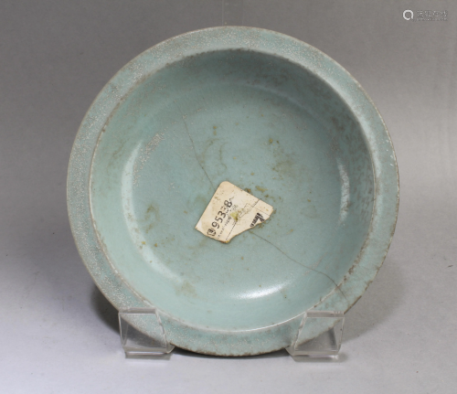 An Old Chinese Ruyao Dish Plate