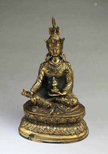 A Gilt Bronze Bodhisattva Statue