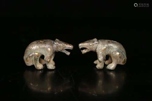 Pair Of Silver Ornaments