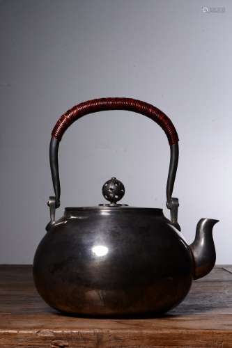 A Silver Handle Pot