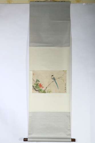 A Chinese Painting Of Floral&Bird, Yan Bolong Mark