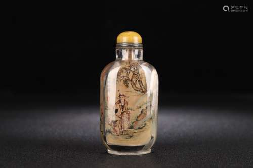A Crystal Figure-Story Snuff Bottle