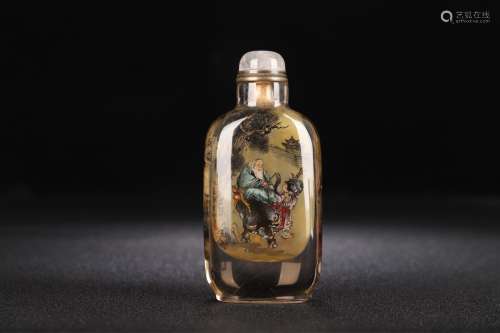 A Crystal Figure-Story Snuff Bottle