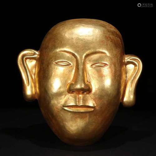 A Gilt Silver Mask