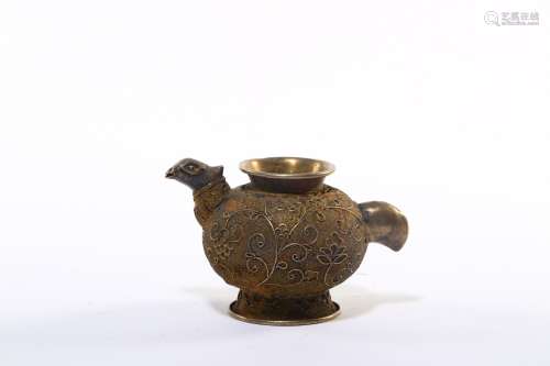 A Gilt Silver Teapot